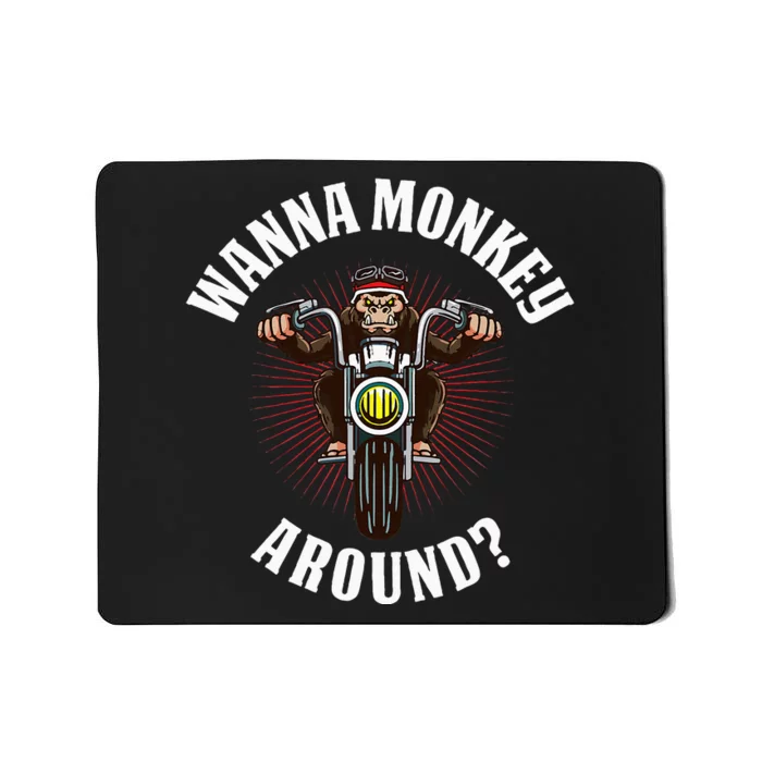 Monkey Motorcycle Mousepad