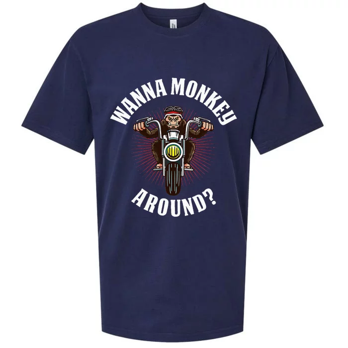 Monkey Motorcycle Sueded Cloud Jersey T-Shirt