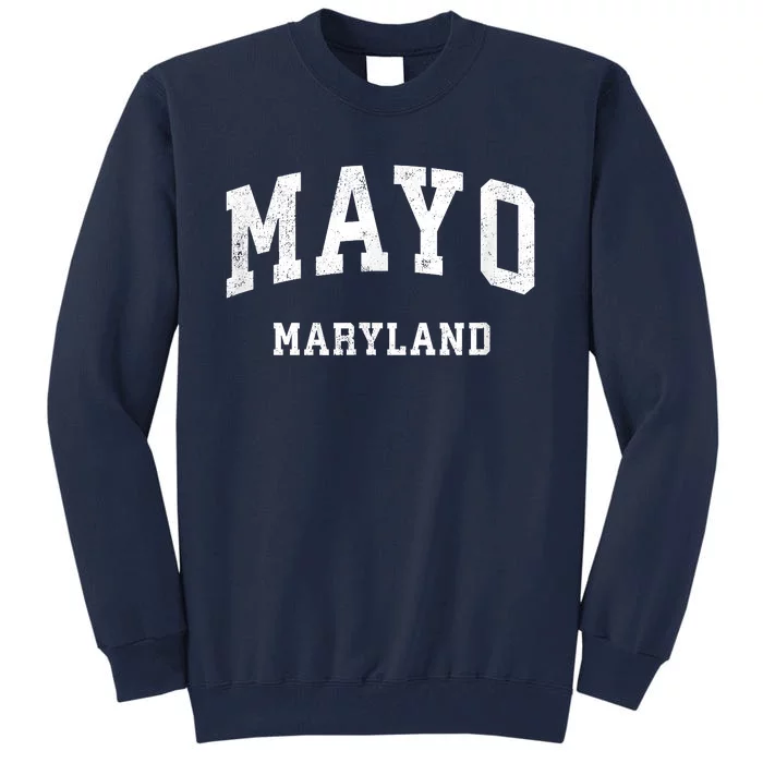 Mayo Maryland MD Vintage Athletic Sports Design Tall Sweatshirt