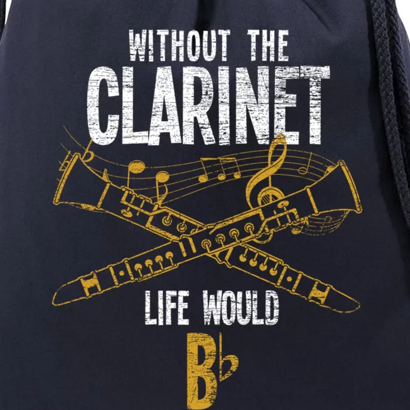 Music Musician Musical Instrut Gift Clarinet Cute Gift Drawstring Bag