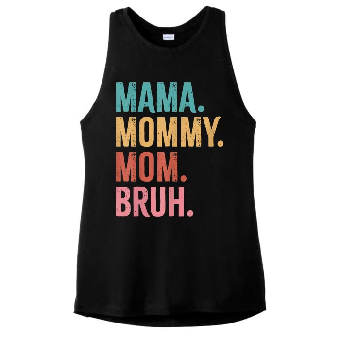 Mama Mommy Mom Bruh Mothers Day Funny Ladies Tri-Blend Wicking Tank