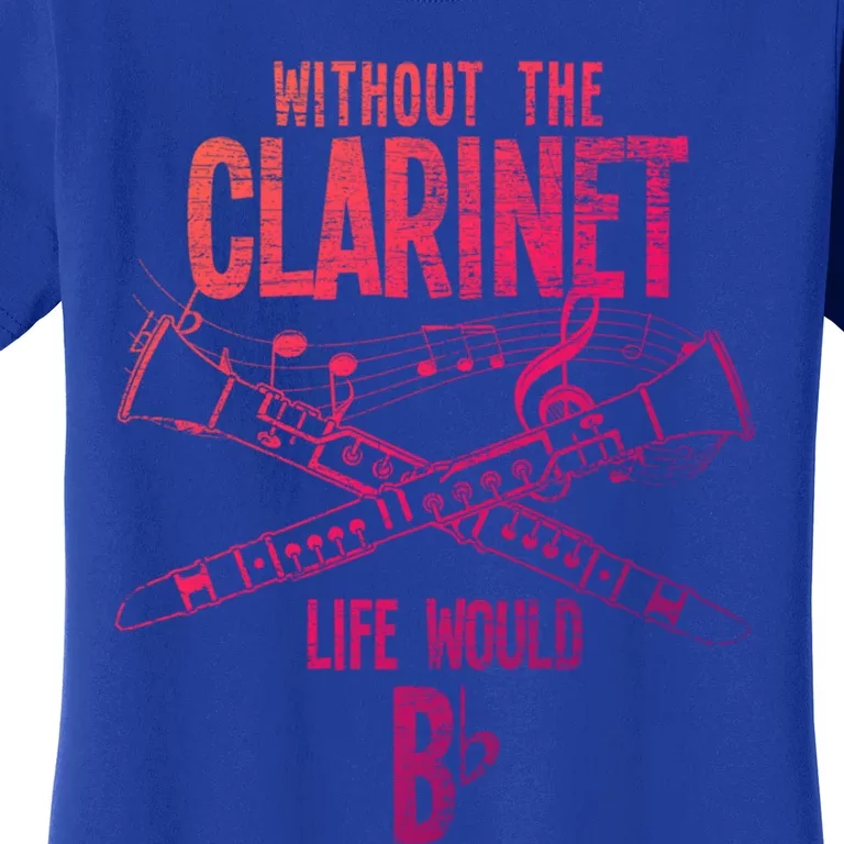 Music Musician Musical Instrut Gift Clarinet Cute Gift Women's T-Shirt