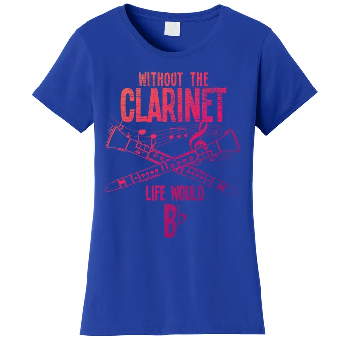 Music Musician Musical Instrut Gift Clarinet Cute Gift Women's T-Shirt