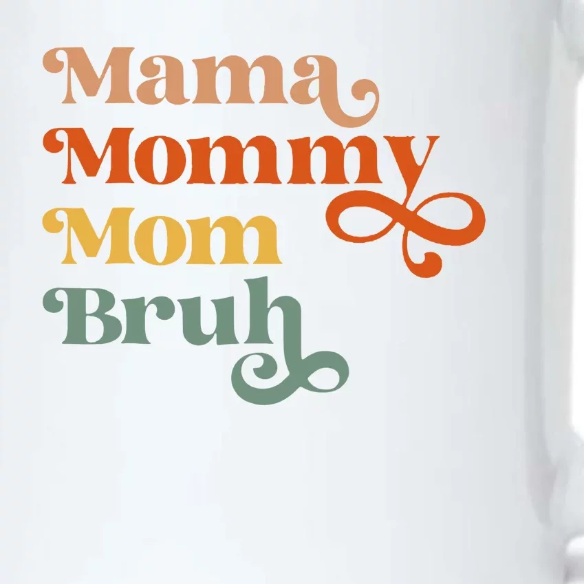 Mama Mommy Mom Bruh Retro Black Color Changing Mug