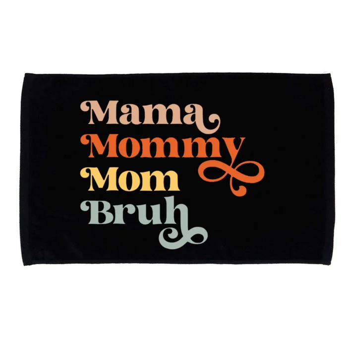 Mama Mommy Mom Bruh Retro Microfiber Hand Towel