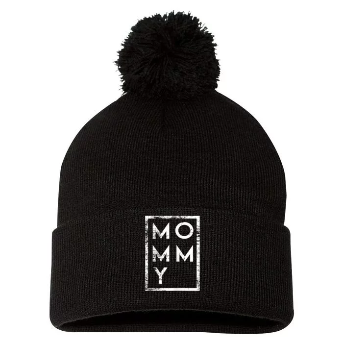 Mommy Minimalism Pom Pom 12in Knit Beanie