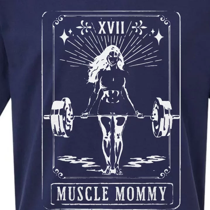 Muscle Mom Mommy Tarot Card Mama Happy MotherS Day Mom Life Sueded Cloud Jersey T-Shirt