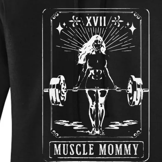 Muscle Mom Mommy Tarot Card Mama Happy MotherS Day Mom Life Women's Pullover Hoodie