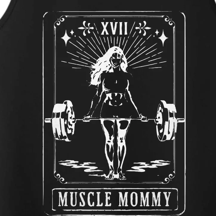 Muscle Mom Mommy Tarot Card Mama Happy MotherS Day Mom Life Performance Tank