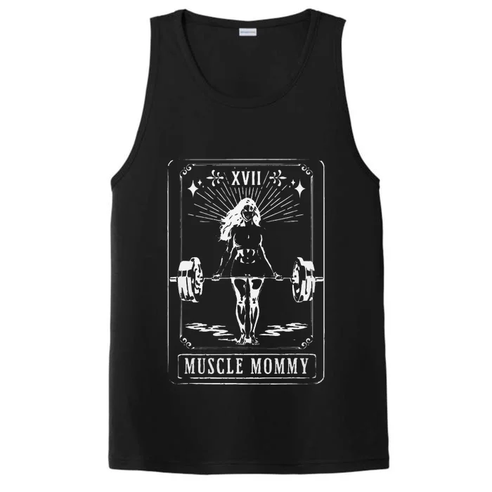 Muscle Mom Mommy Tarot Card Mama Happy MotherS Day Mom Life Performance Tank