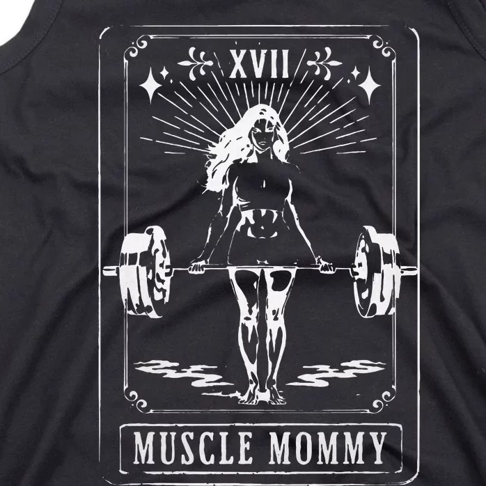 Muscle Mom Mommy Tarot Card Mama Happy MotherS Day Mom Life Tank Top