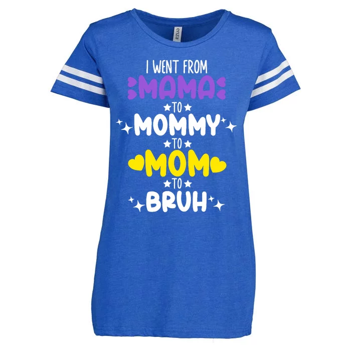 Mama Mommy Mom Bruh Funny Boy Girl Mom Life Mother's Day Enza Ladies Jersey Football T-Shirt