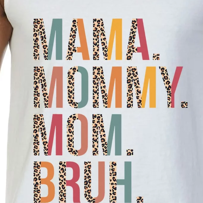 Mama Mommy Mom Bruh Mommy And Me Leopard Mother's Day Comfort Colors® Tank Top