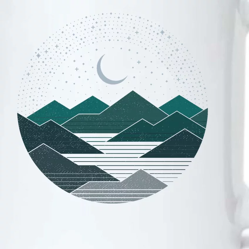 Mountain Moonlight Black Color Changing Mug