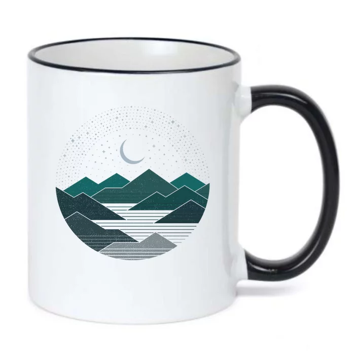 Mountain Moonlight Black Color Changing Mug