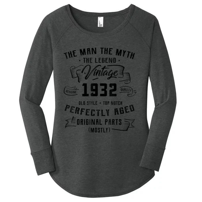 M.e.ns Man Myth Legend 1932 91st Birthday Gift For 91 Years Old Women's Perfect Tri Tunic Long Sleeve Shirt