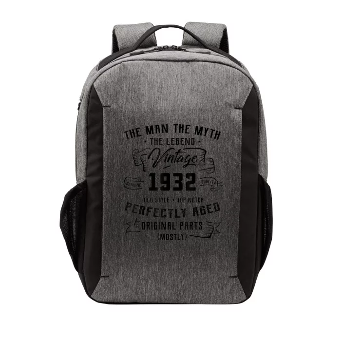 M.e.ns Man Myth Legend 1932 91st Birthday Gift For 91 Years Old Vector Backpack