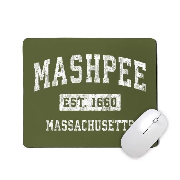 Mashpee Massachusetts Ma Vintage Sports Mousepad