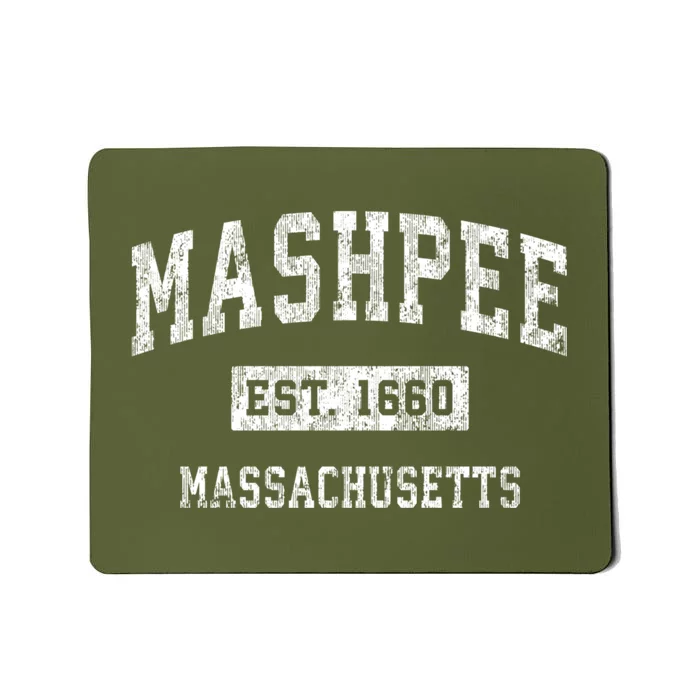 Mashpee Massachusetts Ma Vintage Sports Mousepad