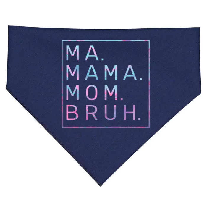 Ma Mama Mom Bruh Tie Dye USA-Made Doggie Bandana