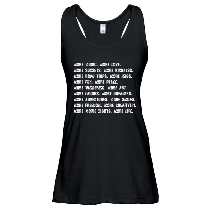 More Music More Love More Sunsets More Kindness More Road Ladies Essential Flowy Tank