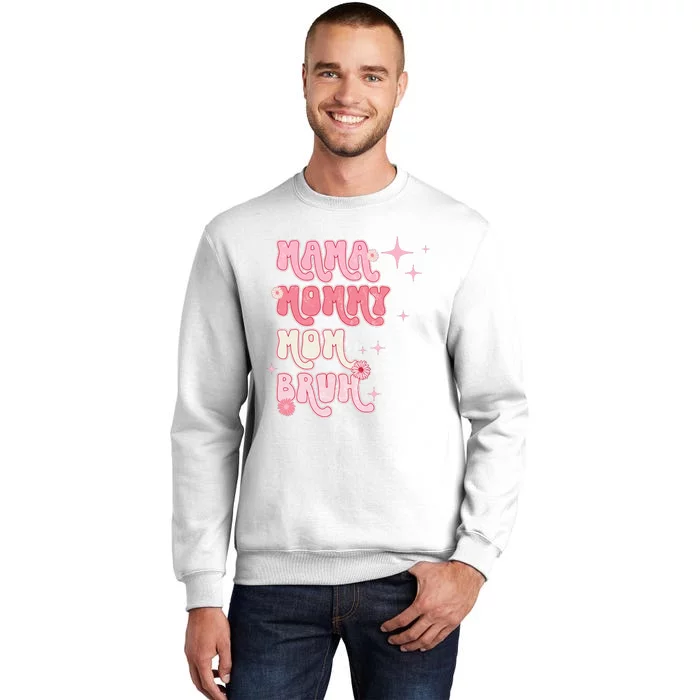 Mama Mommy Mom Bruh Fuuny Boho Mom Sweatshirt