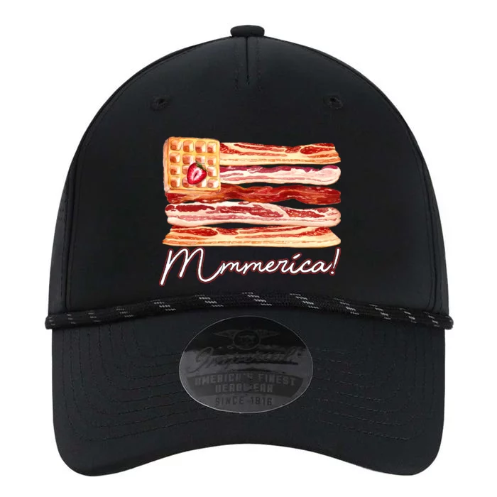 Mmmerica Bacon Waffle Merica Flag Performance The Dyno Cap