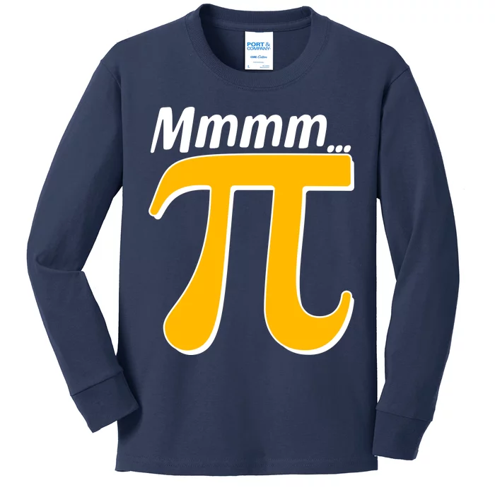 Mmmm Pi 3.14 Kids Long Sleeve Shirt