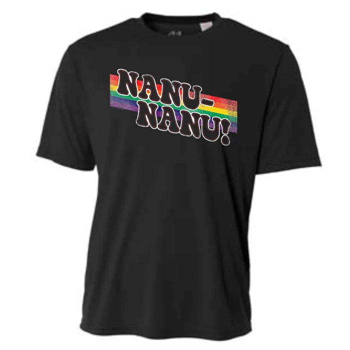 Mork & Mindy Nanu Rainbow Cooling Performance Crew T-Shirt