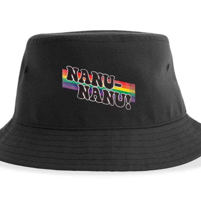 Mork & Mindy Nanu Rainbow Sustainable Bucket Hat