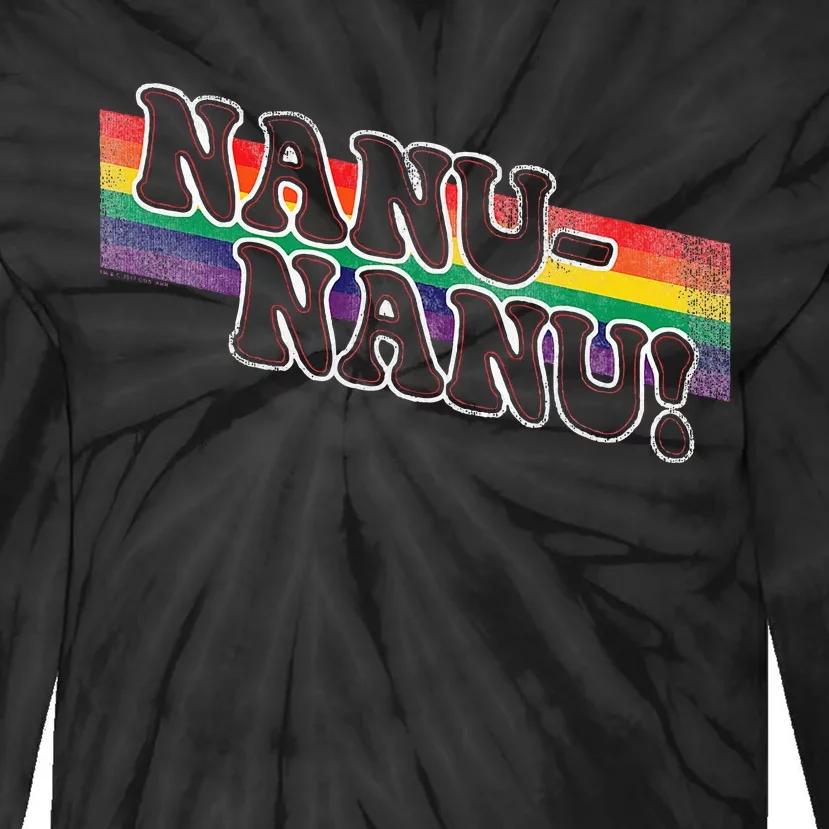 Mork & Mindy Nanu Rainbow Tie-Dye Long Sleeve Shirt