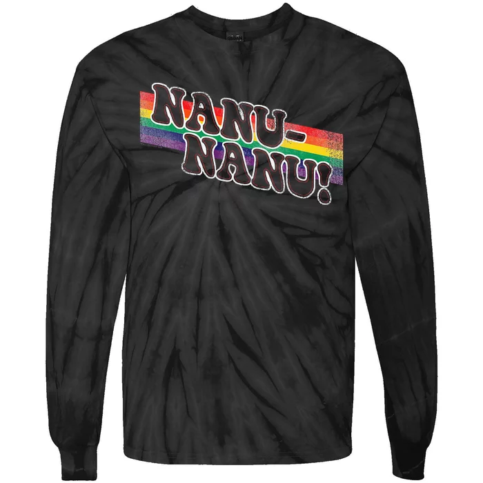 Mork & Mindy Nanu Rainbow Tie-Dye Long Sleeve Shirt