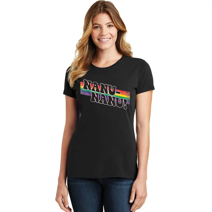 Mork & Mindy Nanu Rainbow Women's T-Shirt