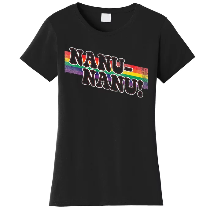 Mork & Mindy Nanu Rainbow Women's T-Shirt