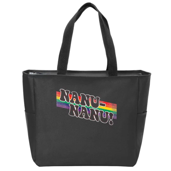 Mork & Mindy Nanu Rainbow Zip Tote Bag