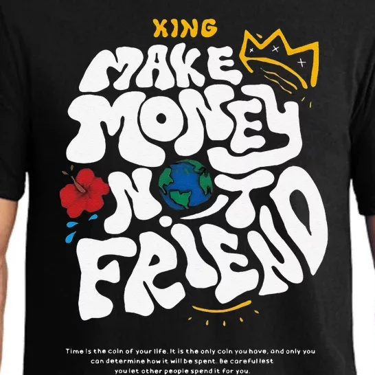 Make Money Not Friends Graffiti Hustle Entrepreneur Business Pajama Set