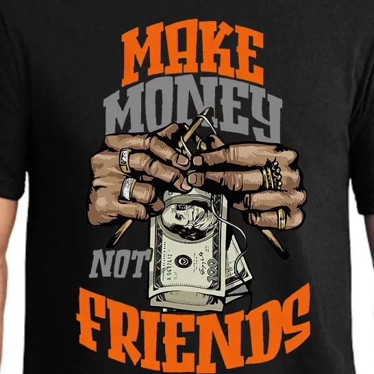 Make Money Not Friends Olive Army Pajama Set