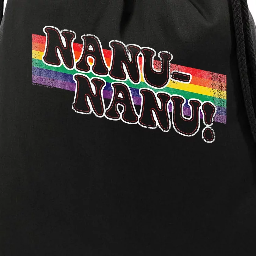 Mork & Mindy Nanu Rainbow Drawstring Bag