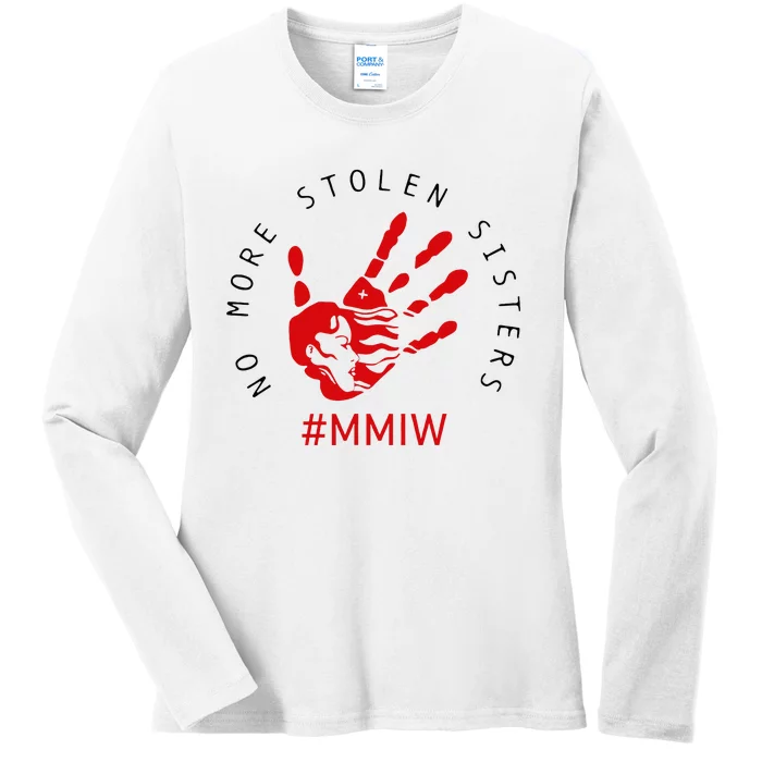 Mmiw Missing Native American Indigenous Women Sisters Red Ladies Long Sleeve Shirt