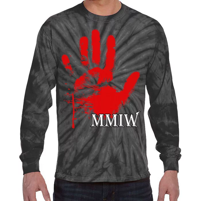 Mmiw Missing Native American Tie-Dye Long Sleeve Shirt