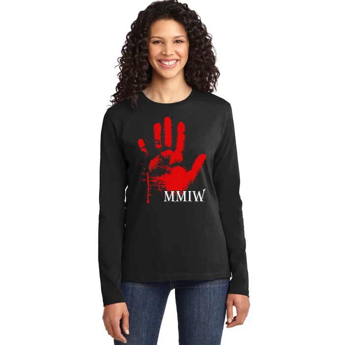 Mmiw Missing Native American Ladies Long Sleeve Shirt