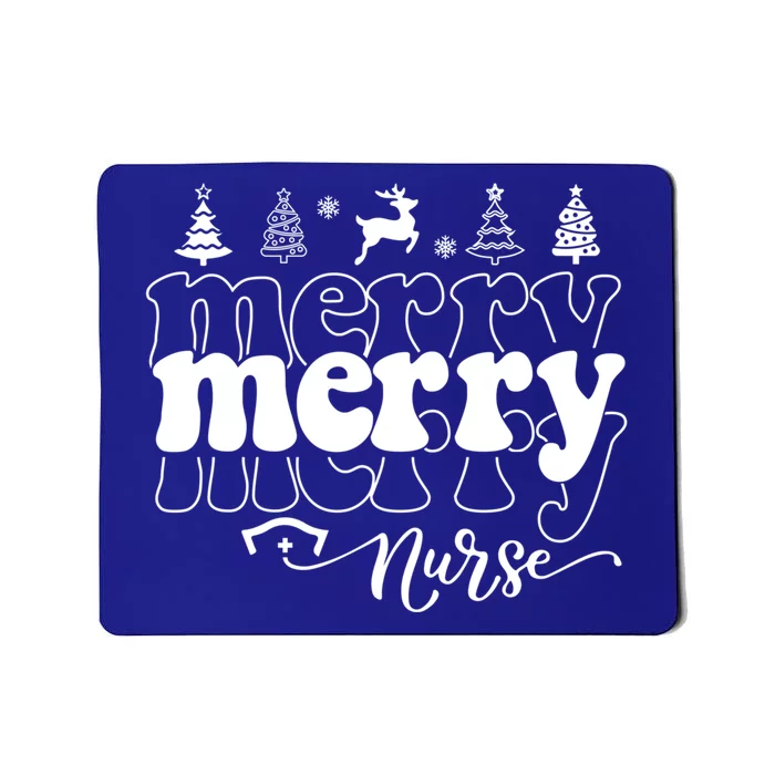 Merry Merry Nurse Christmas Funny Christmas Nursing Funny Gift Mousepad