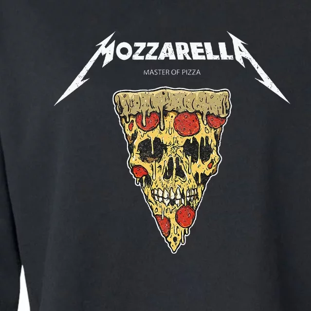 Mozzarella Masters Of Pizza Cropped Pullover Crew