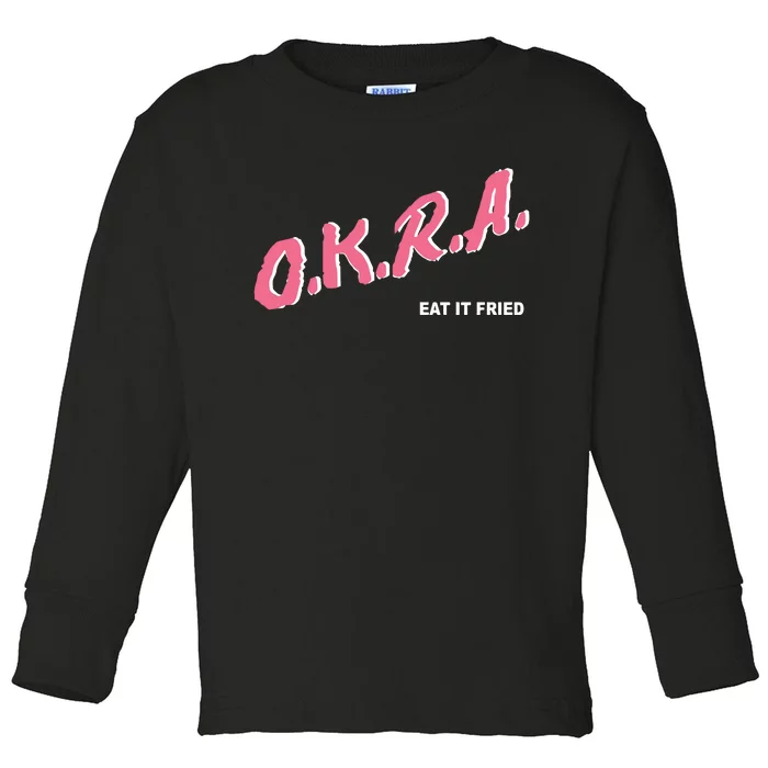 Matt Mitchell Okra Toddler Long Sleeve Shirt