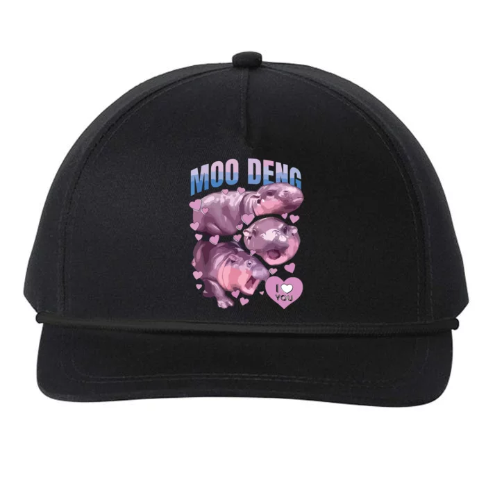 Moodeng Snapback Five-Panel Rope Hat