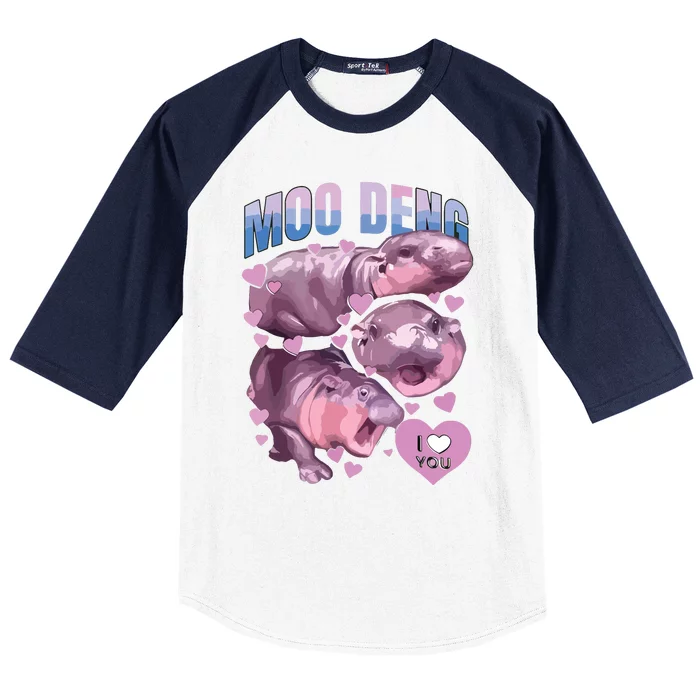 Moodeng Baseball Sleeve Shirt