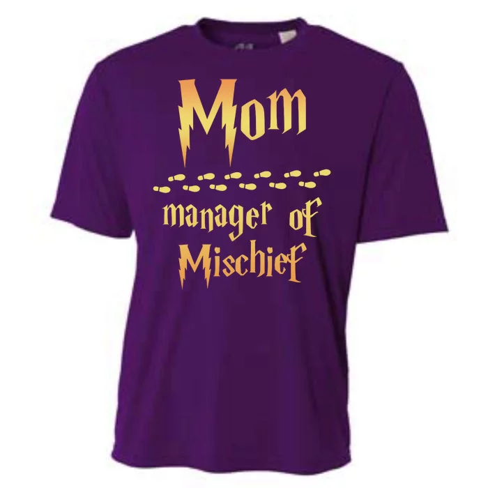 Mom Manager Of Mischief Gift Cooling Performance Crew T-Shirt