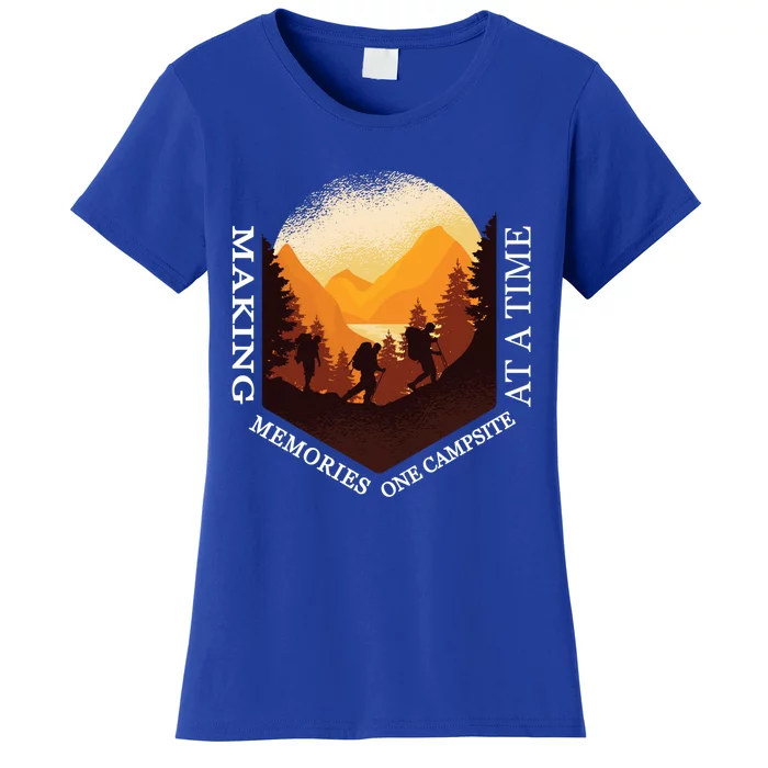 Making Memories One Campsite At A Time Camping Lovers Gift Women's T-Shirt