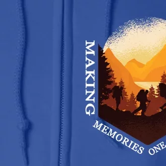 Making Memories One Campsite At A Time Camping Lovers Gift Full Zip Hoodie