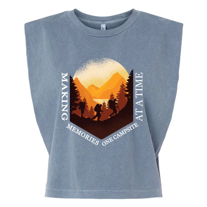 Making Memories One Campsite At A Time Camping Lovers Gift Garment-Dyed Women's Muscle Tee